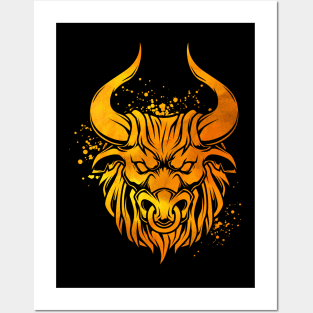 Minotaur head Posters and Art